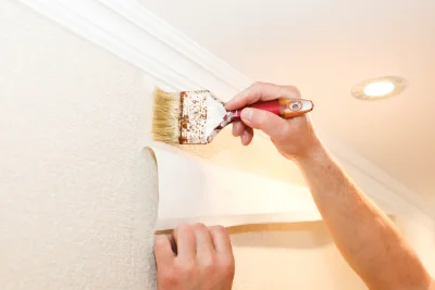 Pose de papier peint à Puyrolland — revêtements muraux et toiles de verre